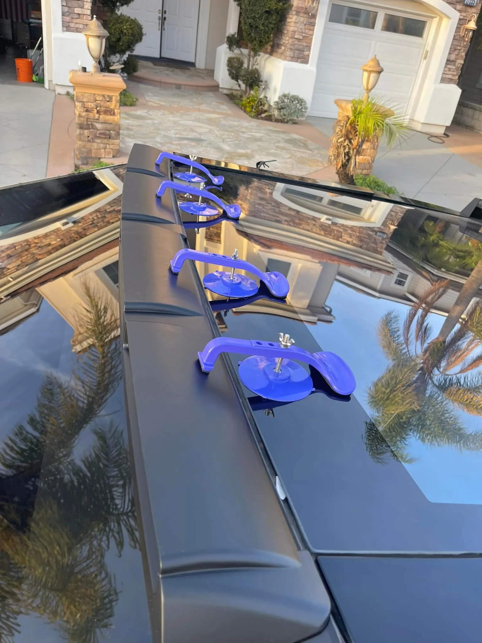Tesla Cybertruck 2024 2025 지붕 램프 탑 라이트 바 LED DRL 글로스 블랙에 적합 썸네일 6