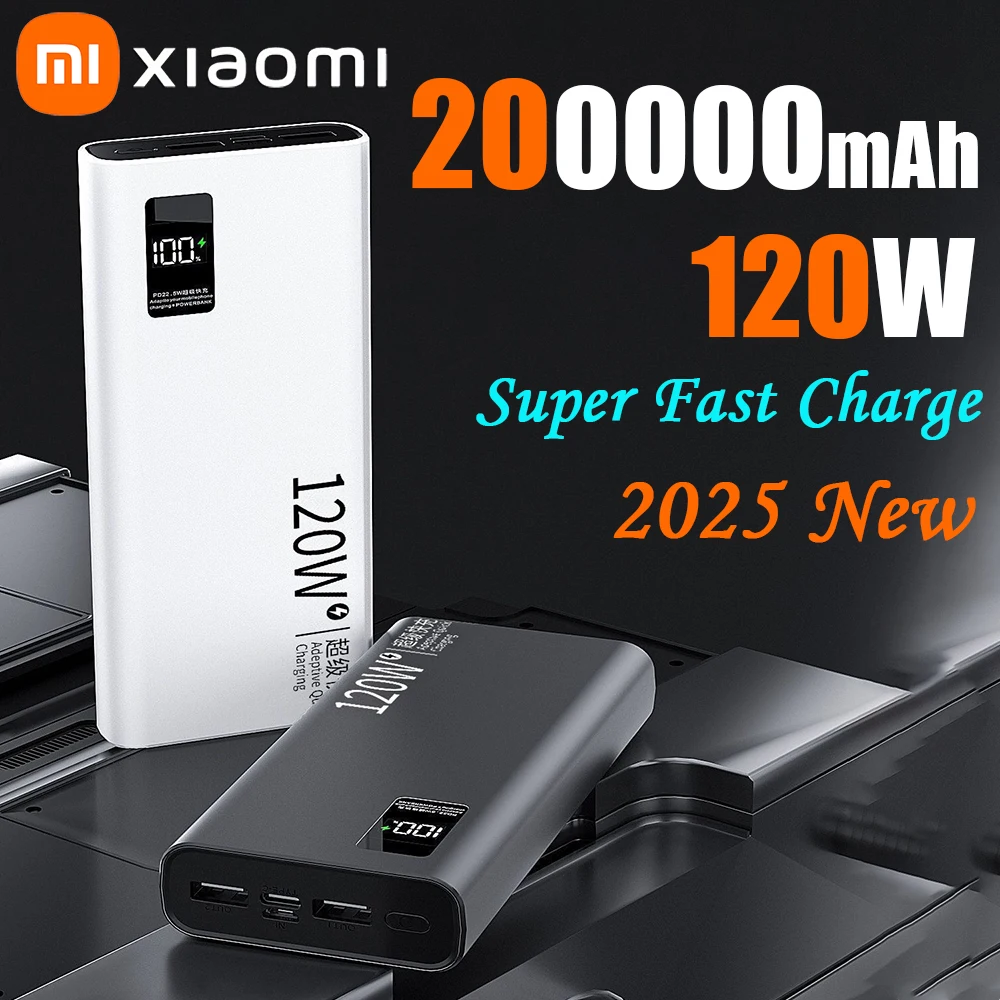 Xiaomi MIJIA 50000mAh 120W Power Bank Super Fast Charging Large Capacity Battery Charging Powerbank For IPhone Samsung Huawei