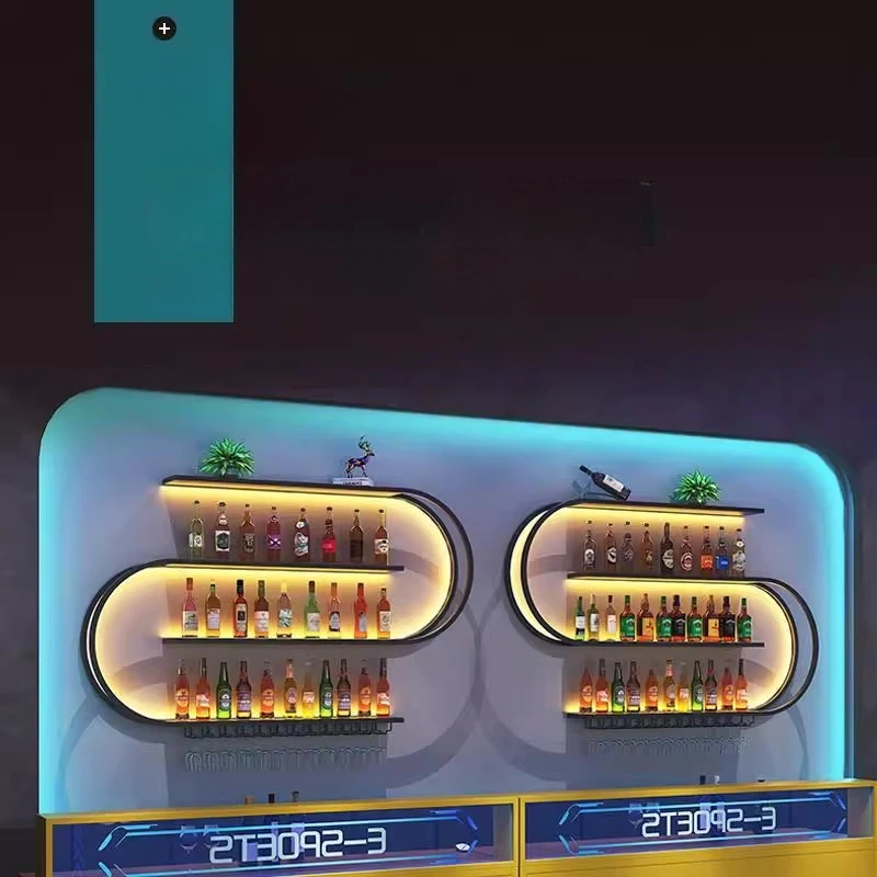 Whiskey Cabinet Bar Counter Glass Display Cabinet Home Bar Furniture Modern Bar Cabinet Storage Unit Cave A Vin Furniture