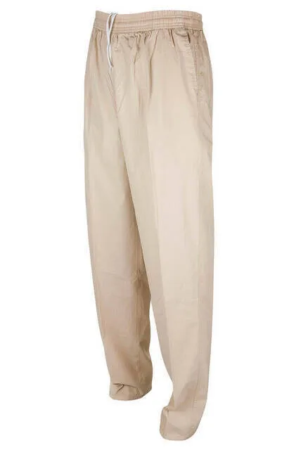 IQRAH Berat Linen Dark Cream Men 'S Harem pants-Hajj Umrah 'S Trousers