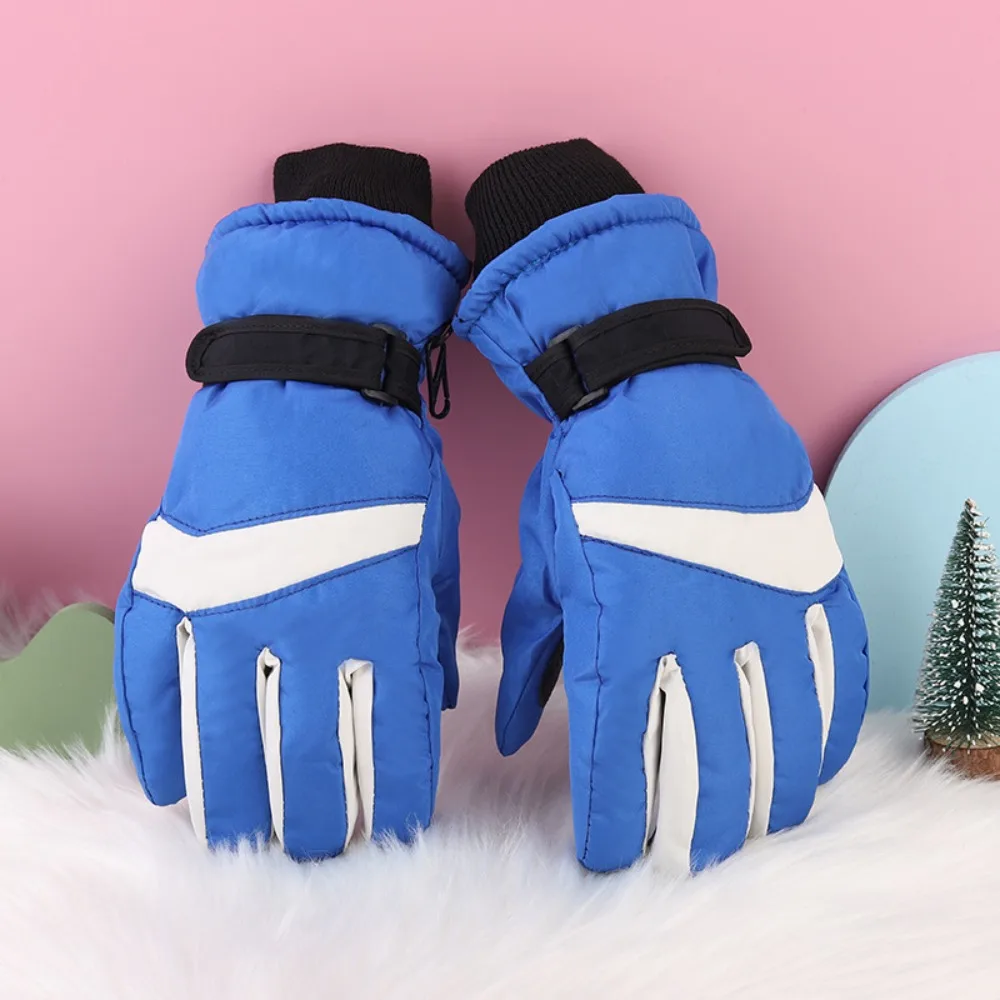 

Практичные водонепроницаемые лыжные перчатки, утепленные нескользящие детские перчатки, теплые зимние варежки