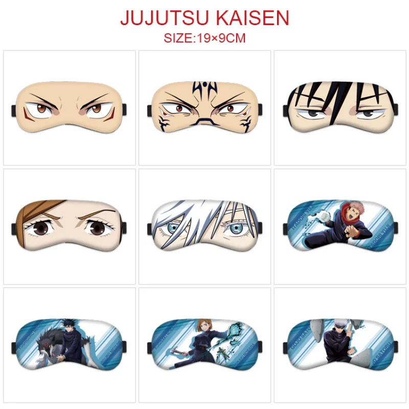 Anime Jujutsu Kaisen Gojo Satoru Yuji Itadori Inumaki Toge Augenklappe Schlafmaske Schattierung Lässige Augenmaske Cosplay Requisiten Geschenk