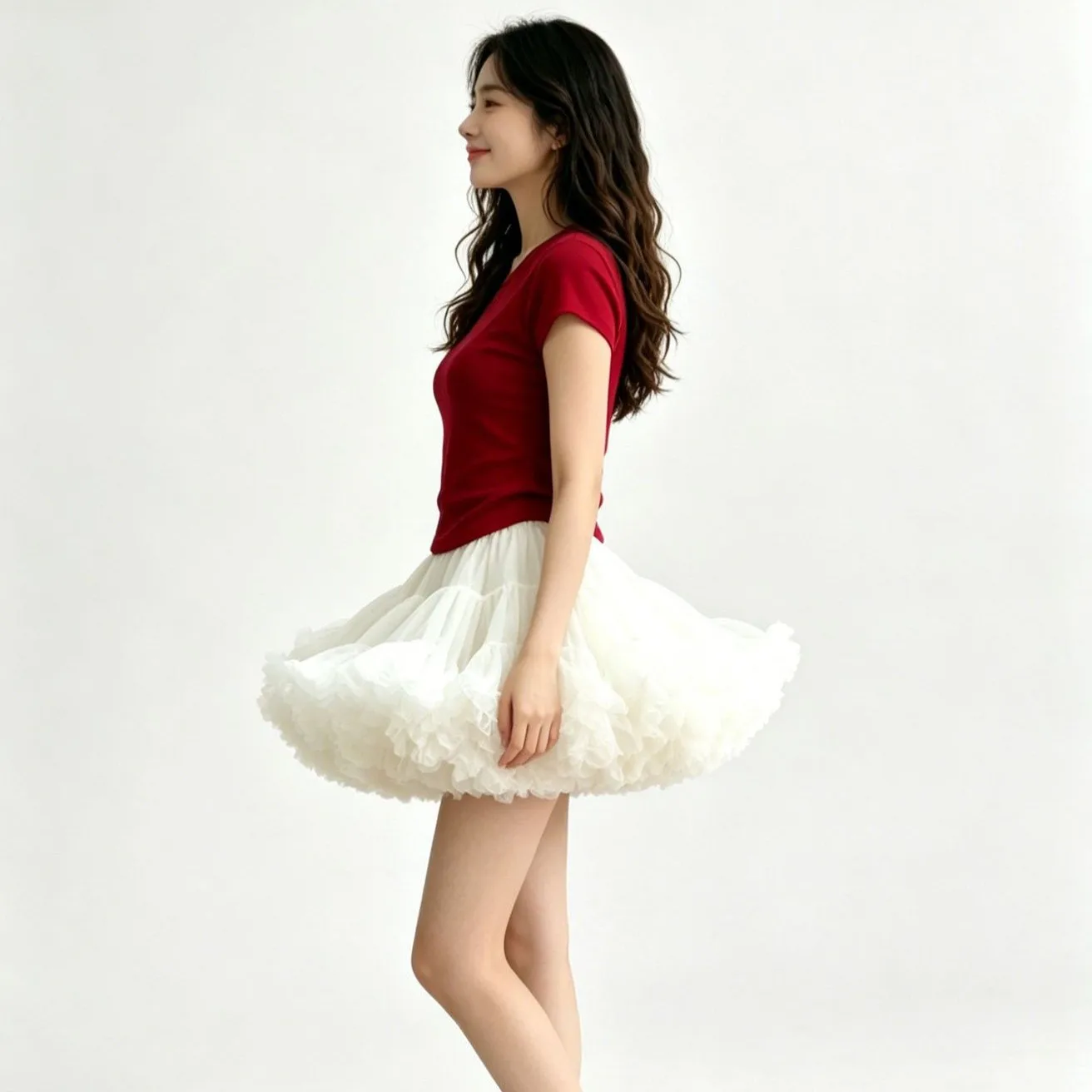 Summer Women Tutu Skirt Puffy Mesh Mini Skirt Layered Cake Skirt Ballet Style Party Skirt Hot Sale