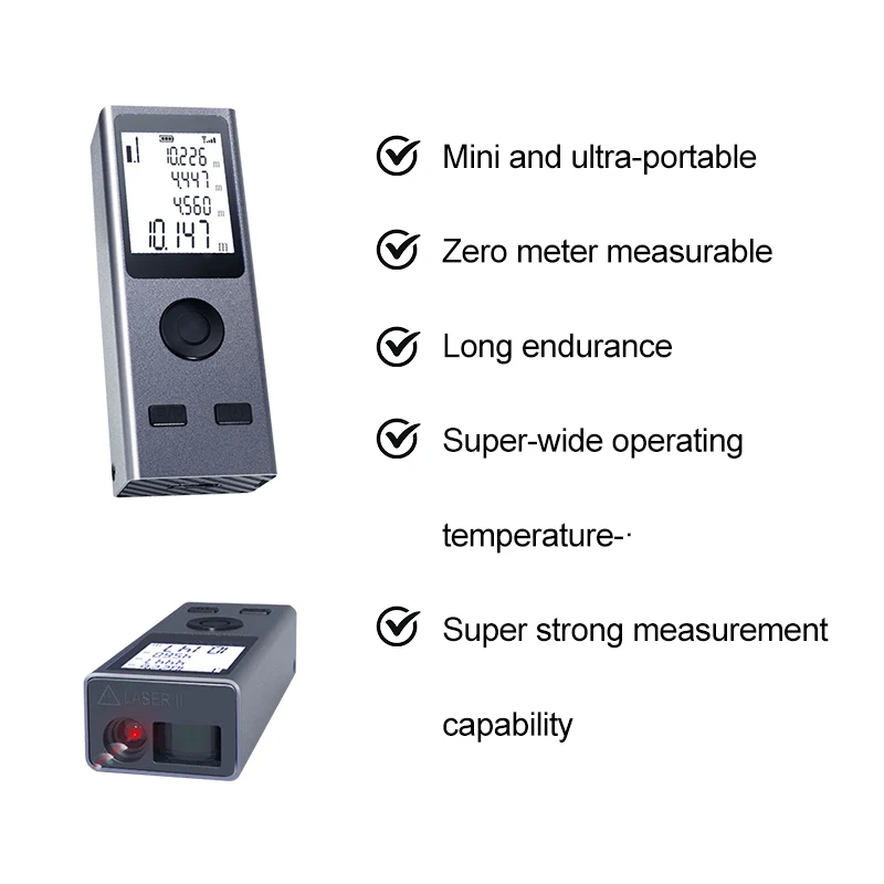 Pracmanu inteligentny dalmierz laserowy inteligentny 30m cyfrowy dalmierz laserowy ładowanie Usb akumulator ręczny dalmierz