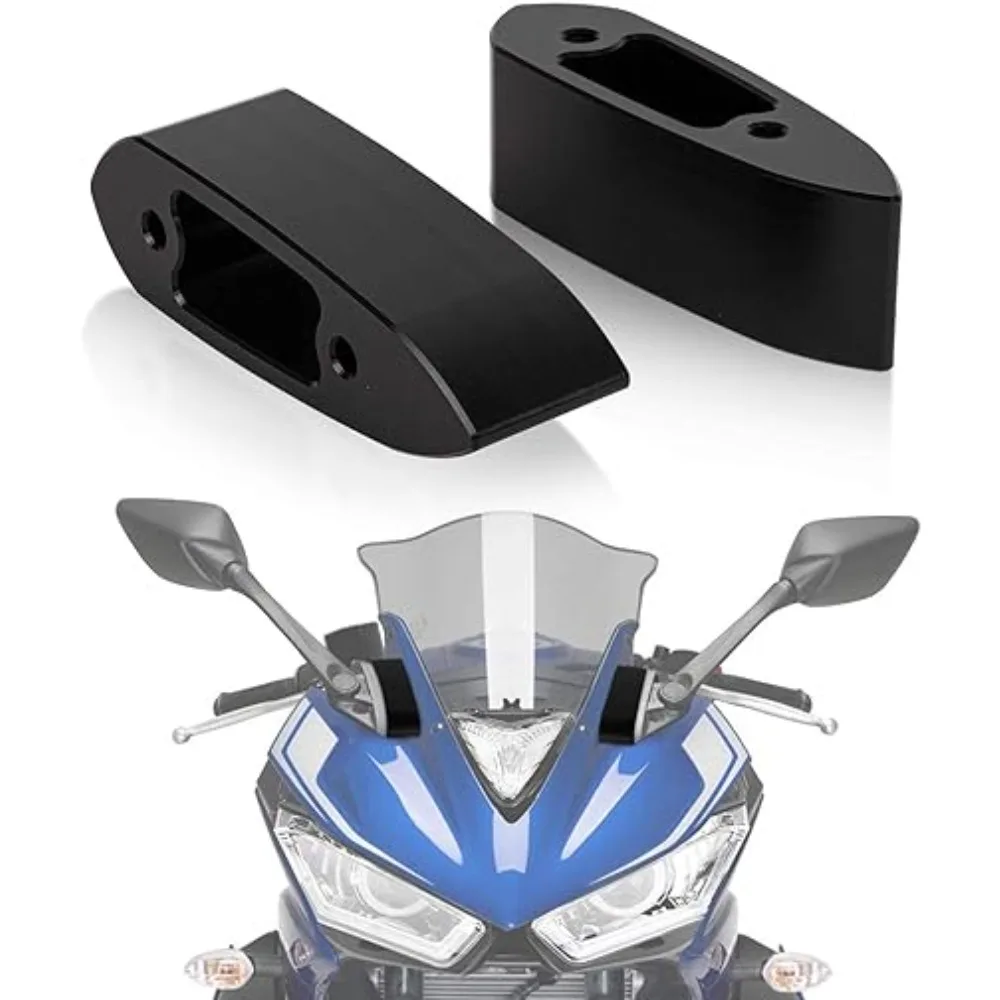 Motorcycle Mirror Riser Extenders Spacers Extension For Yamaha YZF R25 R15 R3 2013 2014 2015 2016 2017 2013-2017