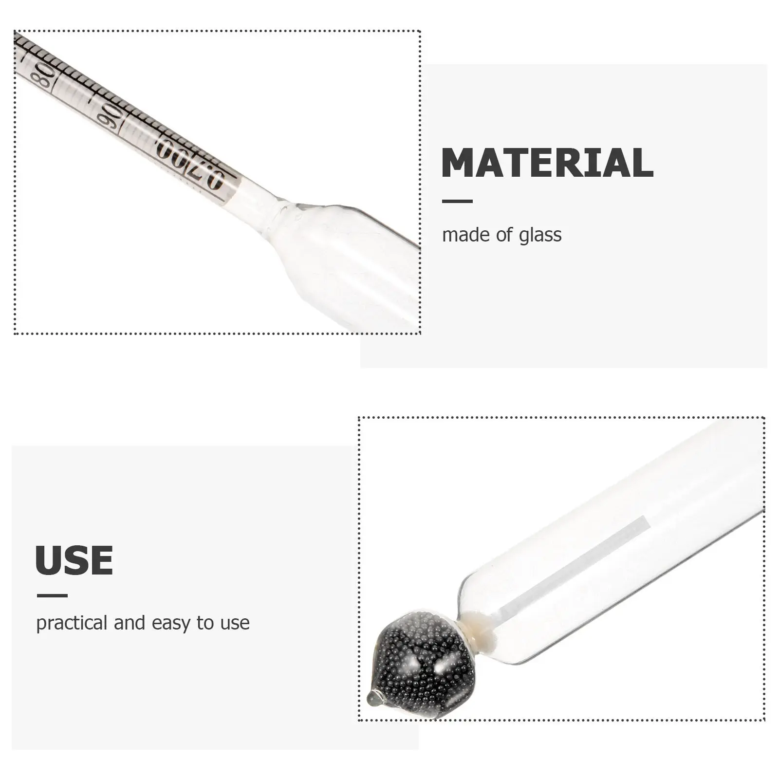 

High Precision Specific Gravity Hydrometer for Liquid Density Testing Glass Hydrometer for Alcohol Petroleum Mud Measuring Tool