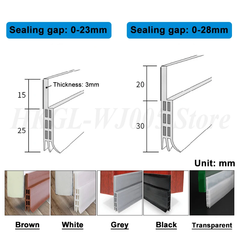 1 Meter Door Bottom Sealing Strip Self-Adhesive Door and Window Porous Weather Stripping, Sound Insulation,Windproof,Dust-proof