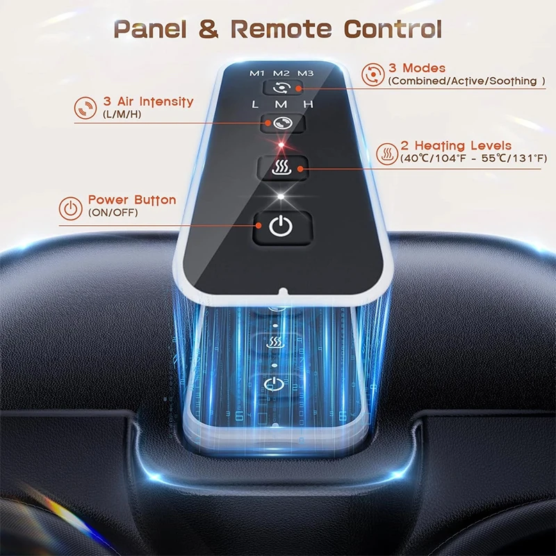 Electric Foot Massage Machine Heating Therapy Shiatsu Deep Kneading Roller Muscle Pain Relief High quality Foot Therapy Massager