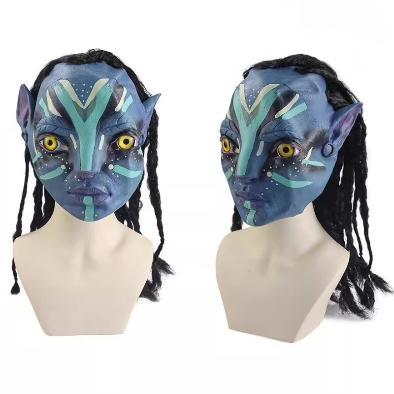 

Movie Peripherals Avatar Jake Sully Neytiri Mask Alien Helmet Headwear Role Playing Costume Party Props Cosplay Accessories