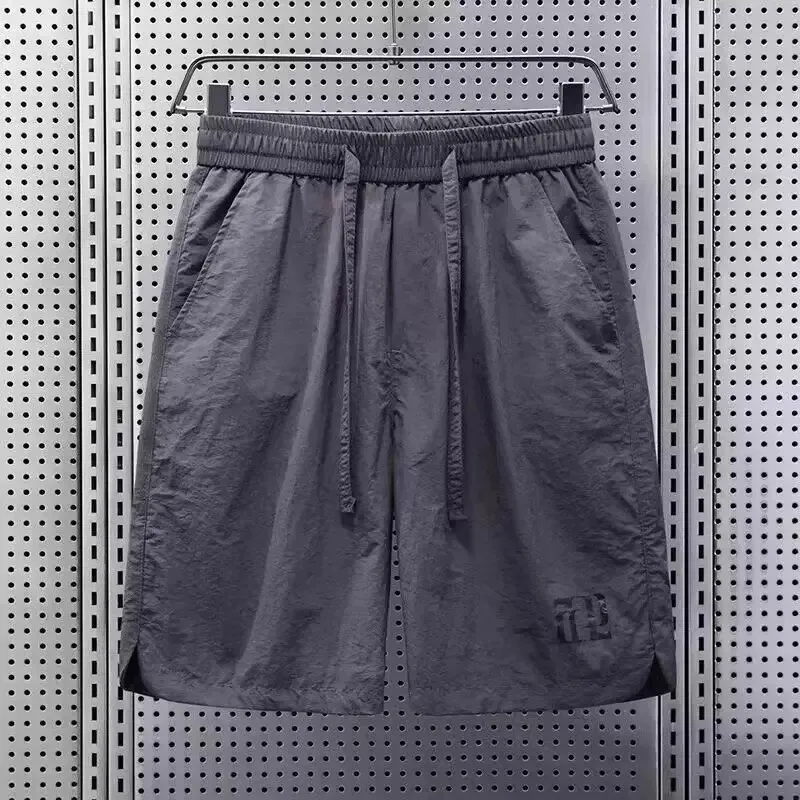Ice Silk Casual Shorts Men's Summer Thin Loose Breathable Outdoor Quick Dry Pants American Workwear Cool Feeling Five-Point P...