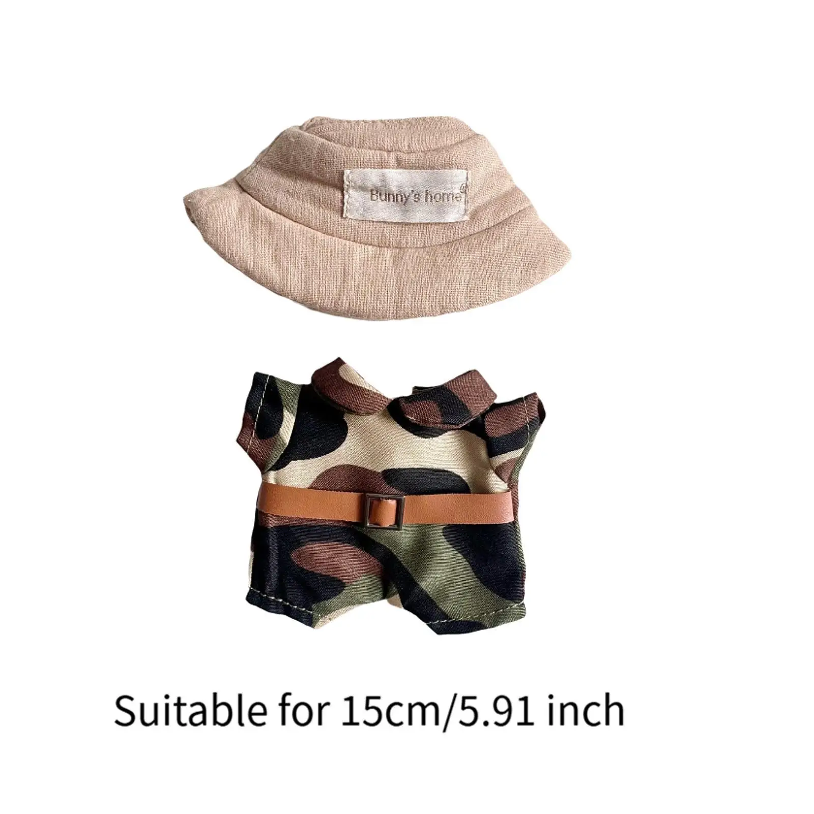 Poppen jumpsuit, handgemaakte kledingaccessoires, miniatuur kledingoutfits voor 15 cm meisjespoppen Thanksgiving-cadeaus, verjaardagscadeaus