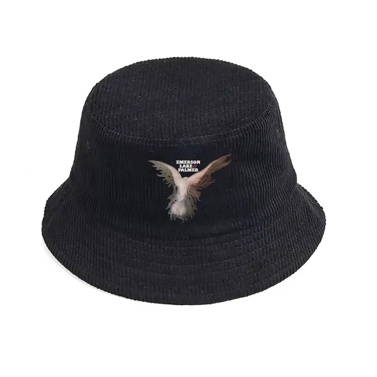 A Stylized Eagle with the Words Emerald Isle Villas Above It in an Artistic Rendering Fisherman Hat Winter Cap