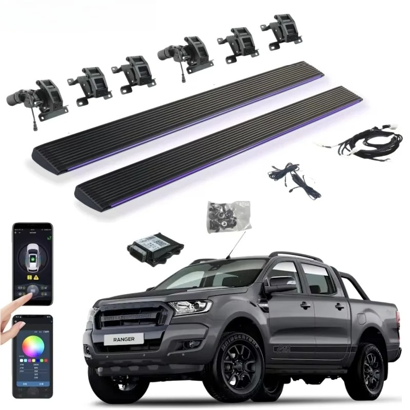 

Electric Auto Side Foot Steps Power Running Boards For 2012 2014 2018 2020 Ranger T6 T8 Xlt Wildtrak Single Super Cab