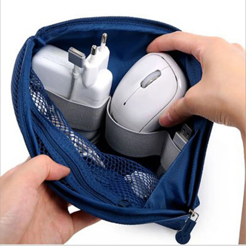 Portable Travel Bag System Kit Case Digital Gadget Devices USB Cable Earphone Pen Packing Organizers Insert Bag