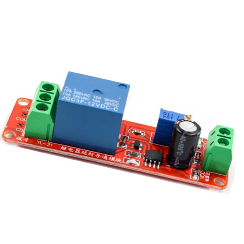 1PCS NE555 Timer Switch Adjustable Module Time delay relay Module DC 12V Delay relay shield 0~10S