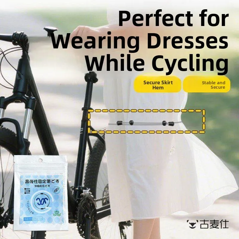

Bike Riding Skirt Elastic Band Fixation No Sewing Anti Exposure Vehicle Riding Sun Protection Clothes for Women