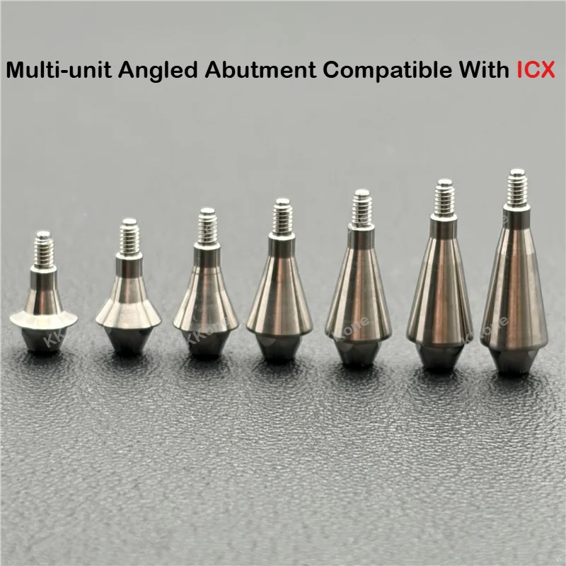 

10Pcs Multi-unit Angled Abutment Compatible With ICX Dental Implant System Laboratory Restoration Supplies