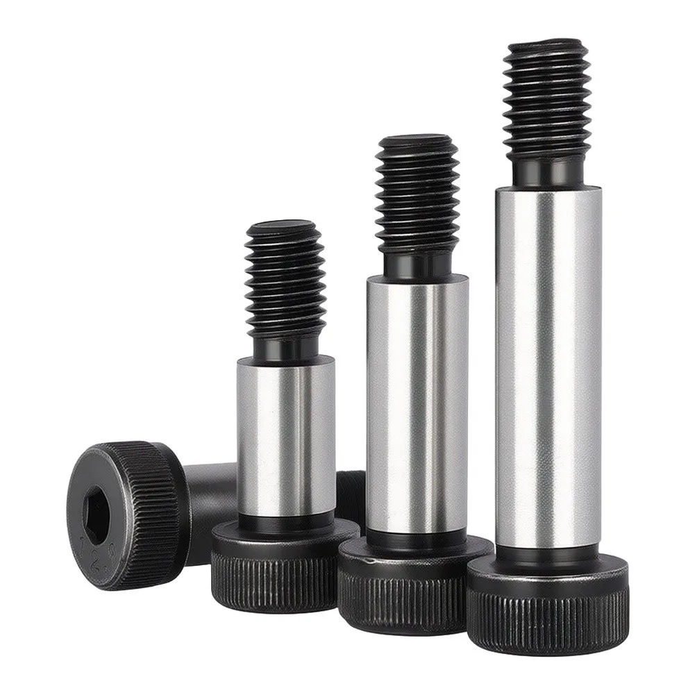 1pcs 5MM Internal Hexagonal Shoulder Bolt 12.9 Grade Steel Black Hex Hexagon Socket Cap Head Shoulder Screw For Tooling