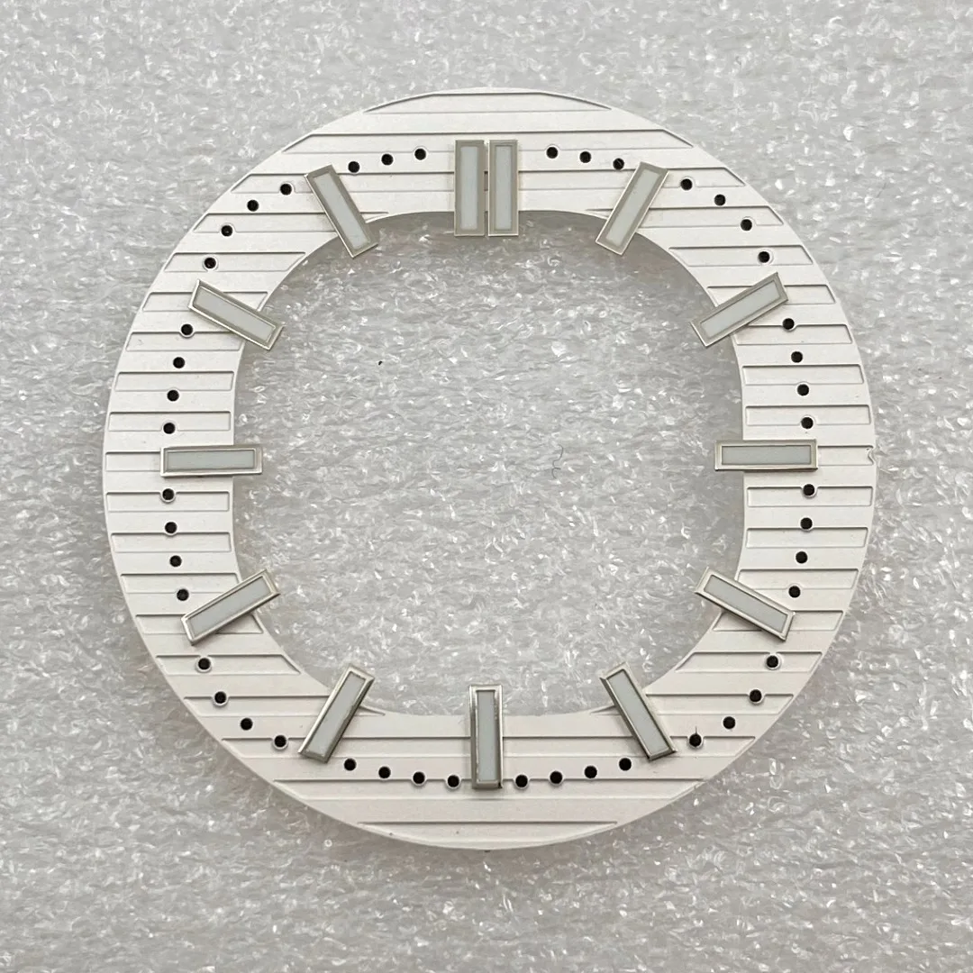 قرص NH38 معدل جديد مجوف نوتيلوس أخضر حرفي مضيء 30.5 ملم مناسب لآلات NH38 NH70 #4