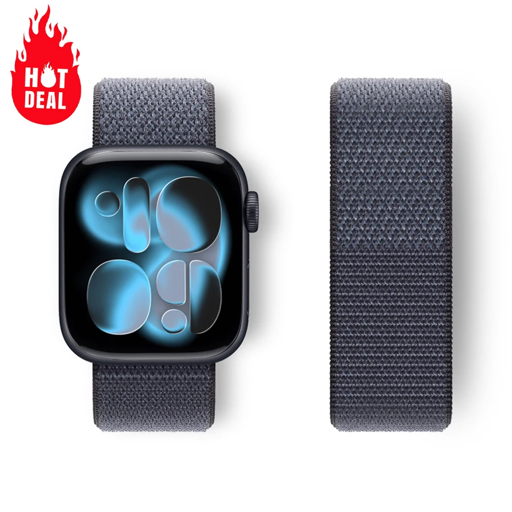 الرياضة حلقة حزام ل سوار ساعة يد آبل 11 10 8 9 7 6 5 SE الترا 3 49 مللي متر 46 مللي متر 44 مللي متر 42 مللي متر 45 مللي متر 41 40 مللي متر سوار Correa iwatch العصابات