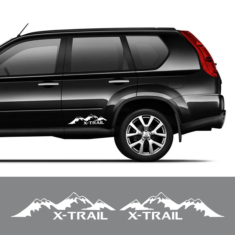 Car Door Side Stickers For Nissan X Trail X-trail T30 T31 T32 Accessories Body Graphics Mountain Styling Vinyl Film Decor Decals