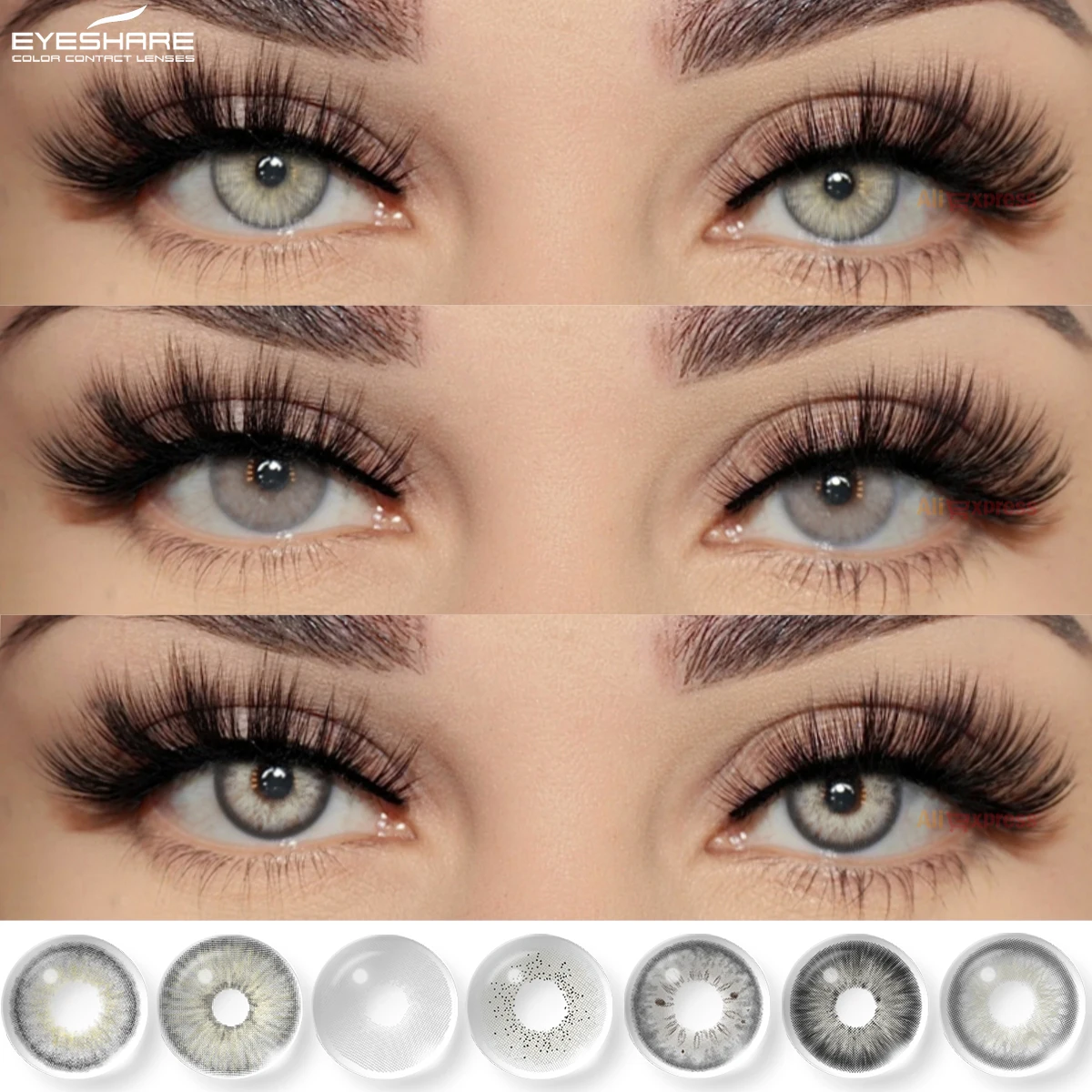 Eyeshare Nuove Lenti A Contatto Colorate Naturali Contatti Grigi Per Occhi Lenti Verdi Moda Occhi Contatto Annuale 2 Lenti A Contatto