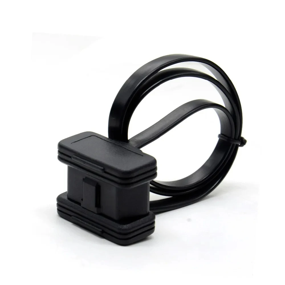 30cm Flat Thin OBD2 OBD II Connectors 16PIN Male To Female Connector Car Extension Cable For Auto ELM327 Interface