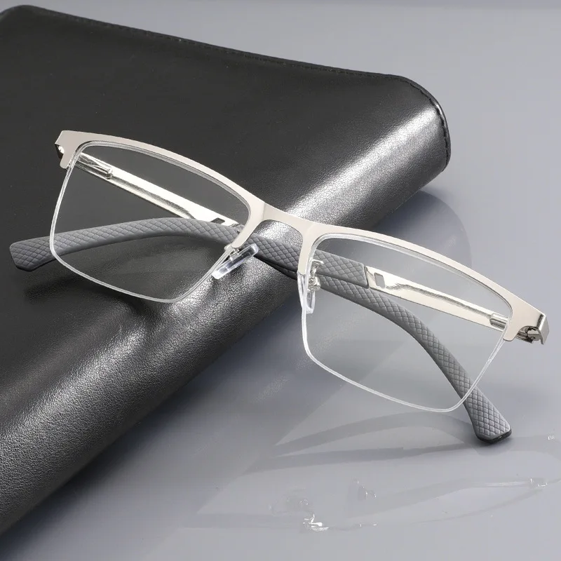 

3053 The latest men's metal square frame anti-blue reading glasses, women's high definition fashion optical reading glasses