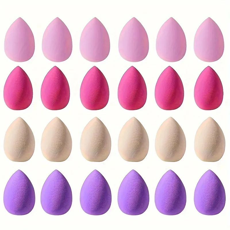 3/10pcs Beauty Sponges, Makeup Blender, Dry & Wet Use, Cosmetic Puffs In Random Colors & Shapes, Flawless Foundation Application