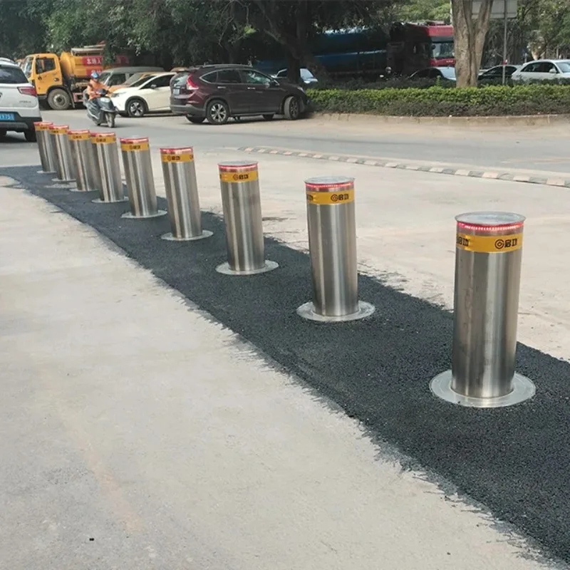 

Qigong 870mm Hydraulic Bollard Stainless Steel Automatic Bollard System Rising Lifting Column Guardrail Post Traffic Barrier