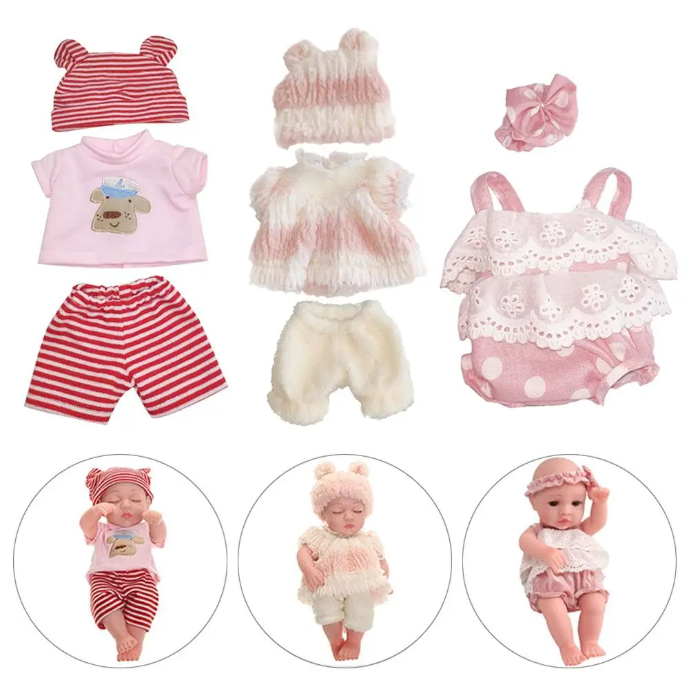 Cute Polyester Reborn Dolls Clothes Colorful Handmade Reborn Pajamas Clothes 30cm Simulation Outfits Reborn
