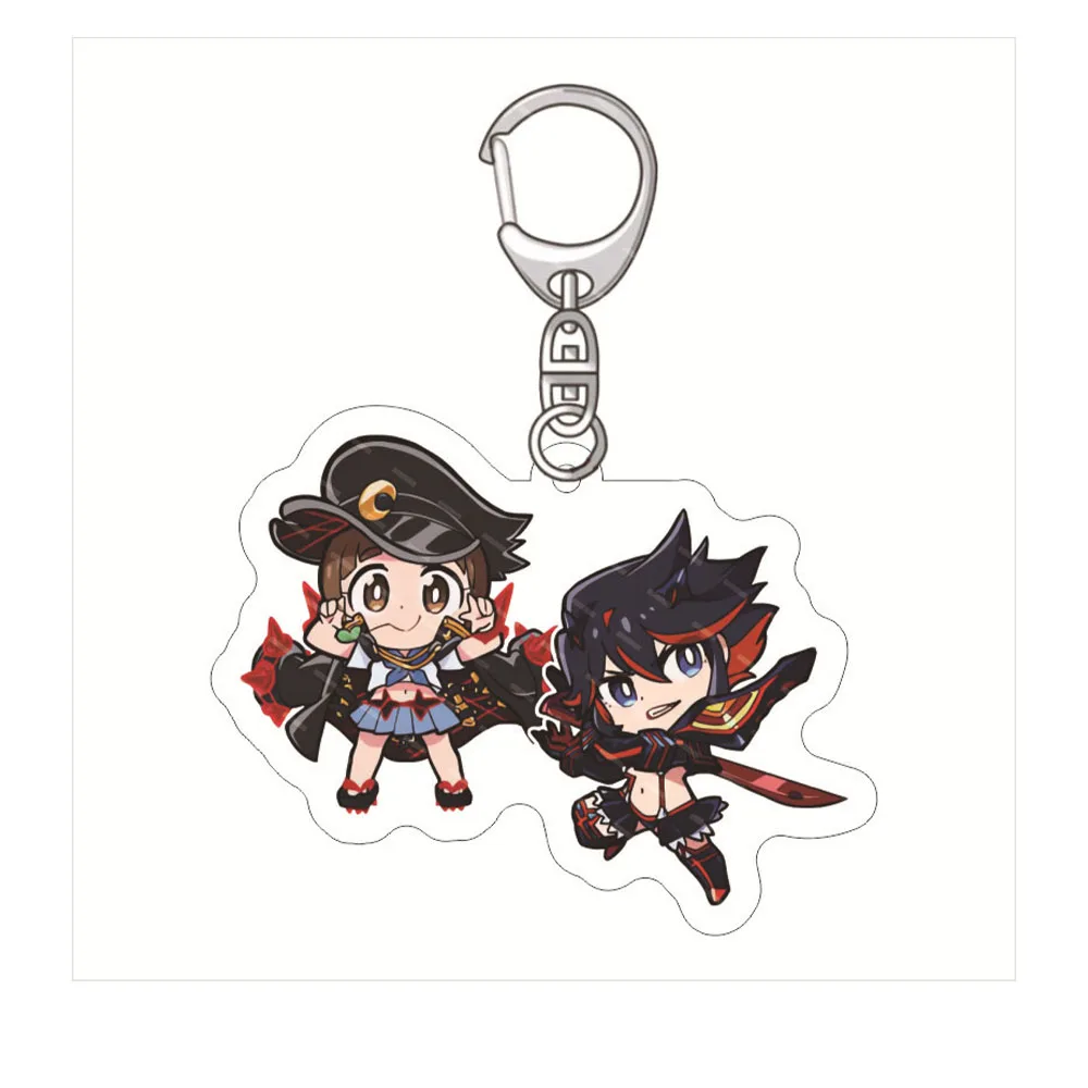 KILL la KILL Anime Acrylic Keyring Figure Model Cartoon Keychain Cosplay Cute Backpack Key Chain Pendant Accessories Fans Gift