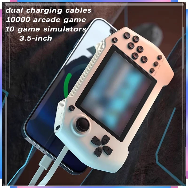 

Dy14 Arcade Game Machine 3.5-Inch Charging Treasure Portable Mobile Power Comes With Two-Wire Power Bank Game Machine Gifts