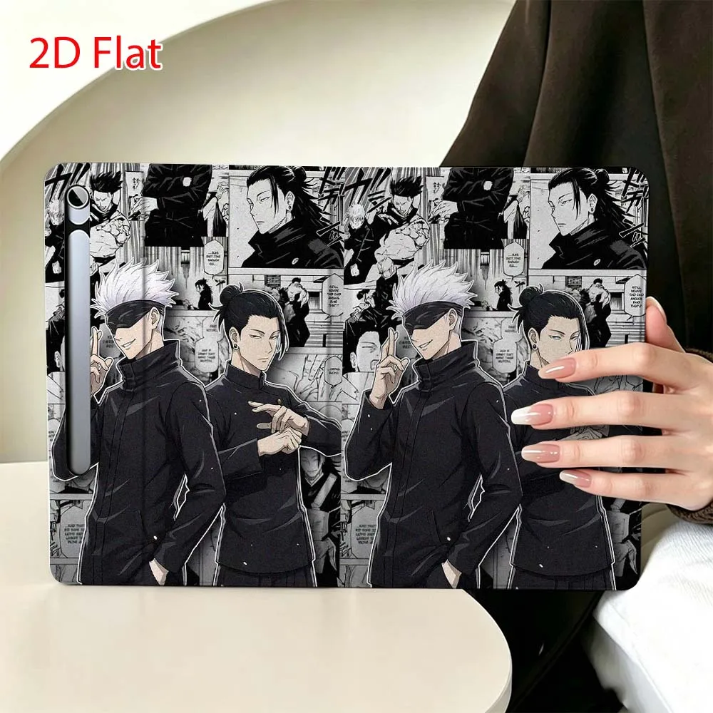 Anime Geto Gojo Soft For Samsung Galaxy Tab S11 S10 S9 S8 S7 S6 A9 A8 A11 Lite FE Plus Pen Tray Tablet Case