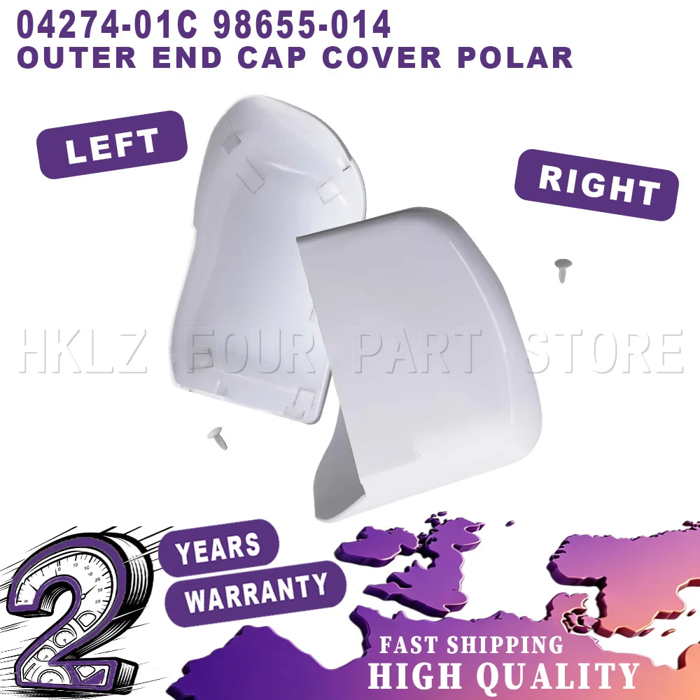 New For Fiamma F45i Left Or Right Hand Motorhome Awning Outer End Cap Cover Polar White Motorhome Accessories