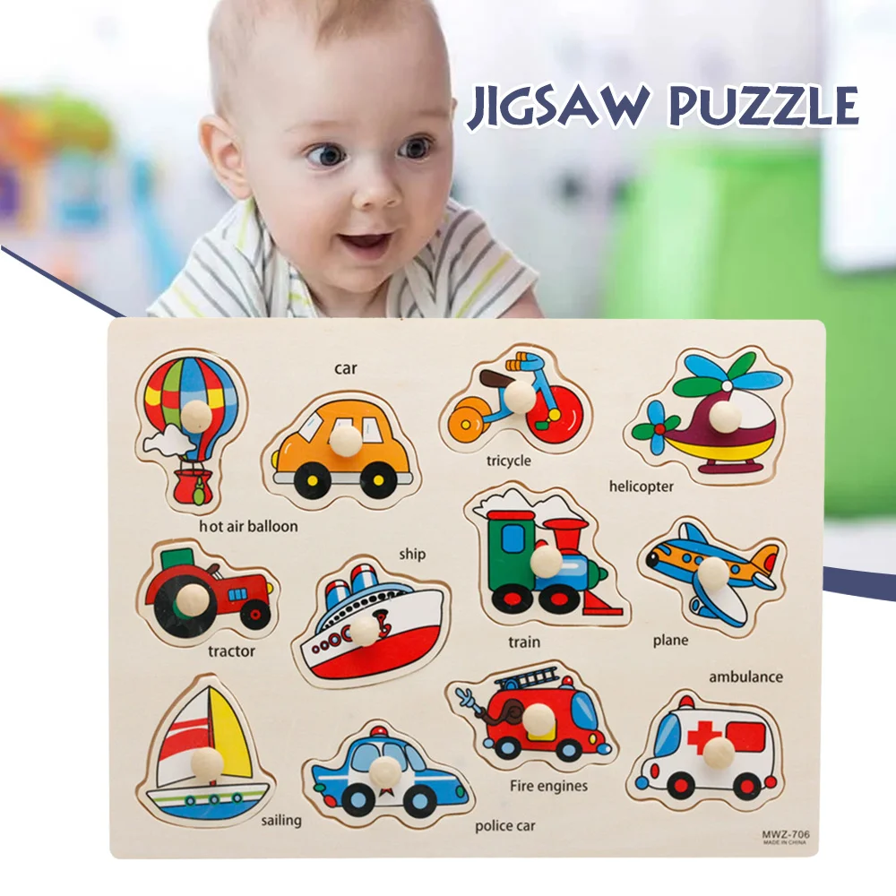 Zabawka edukacyjna dla przedszkolaków, układanka z kreskówkami, zabawka wspomagająca wczesną rozwój poznawczy.