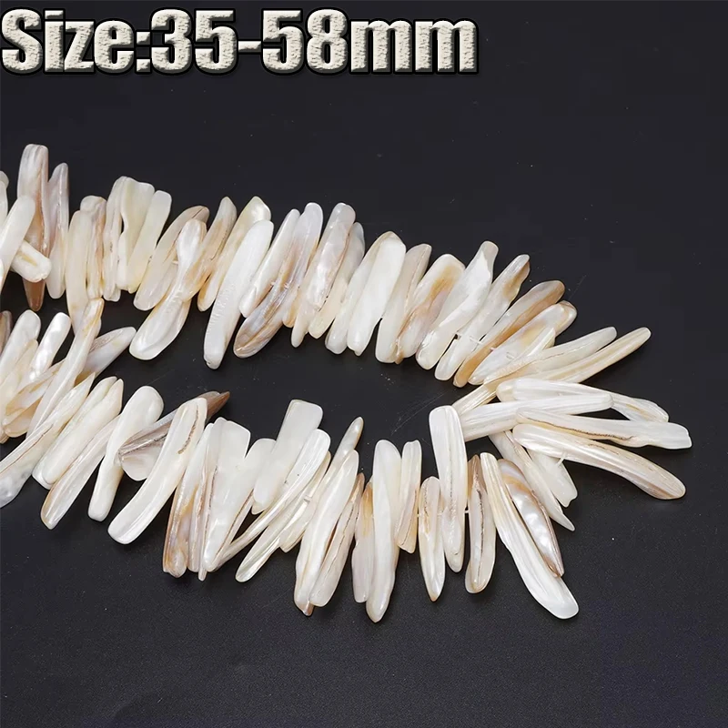 Natural Freshwater Shell Beads Irregular 35-58mm Jewelry Handmade Making DIY Necklace Bracelet Bead Accessories Surprise Gift