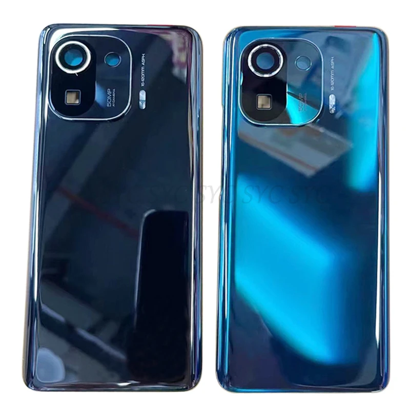 Original Rear Door Battery Cover Housing Case For Xiaomi Mi 11 Pro Back Cover with Camera Lens Logo Repair Parts