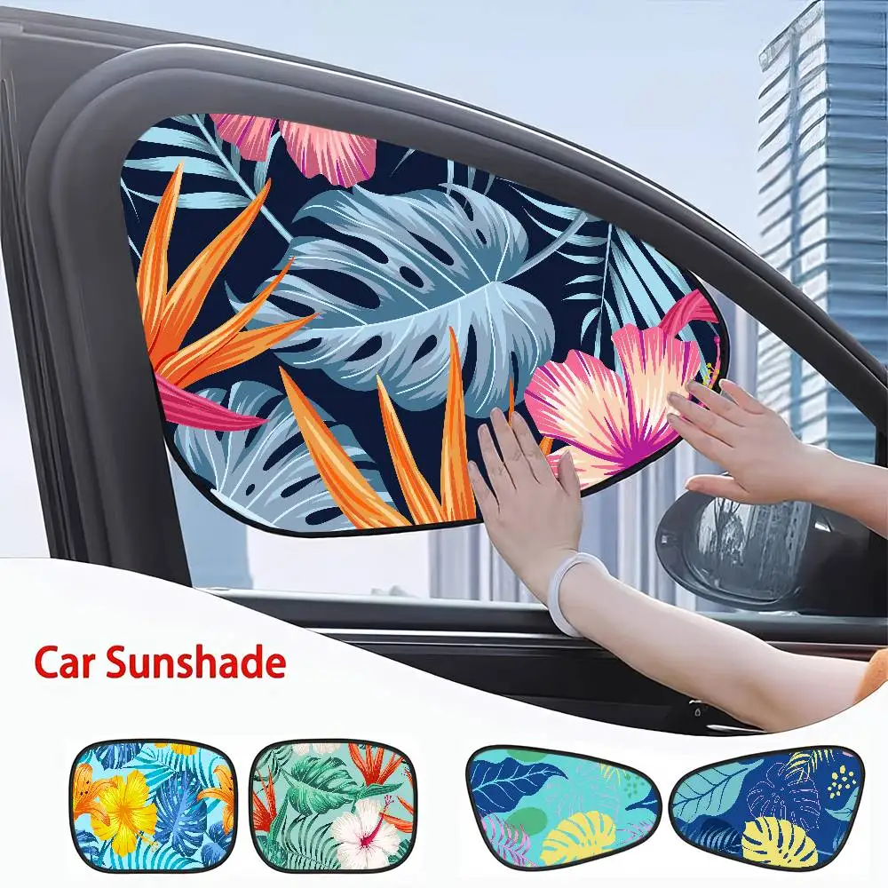 

Винтажный тропический ботанический художественный солнцезащитный козырек на боковое окно автомобиля — теплоизоляция, защита от ультрафиолета, адсорбционный щит