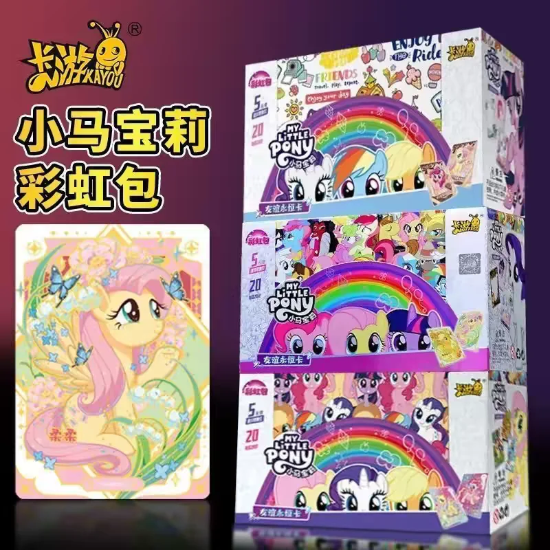 

KAYOU Genuine My Little Pony Card Rainbow Series Game Collection Card Cartoon Children Toy Surrounding Gift Original Box