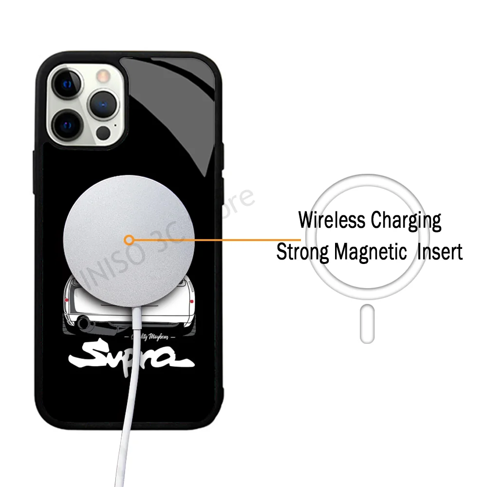 Supra 2JZ Phone Case Strong Magnetic For IPhone 15 14 13 Pro Max 11 12 Mini For Magsafe