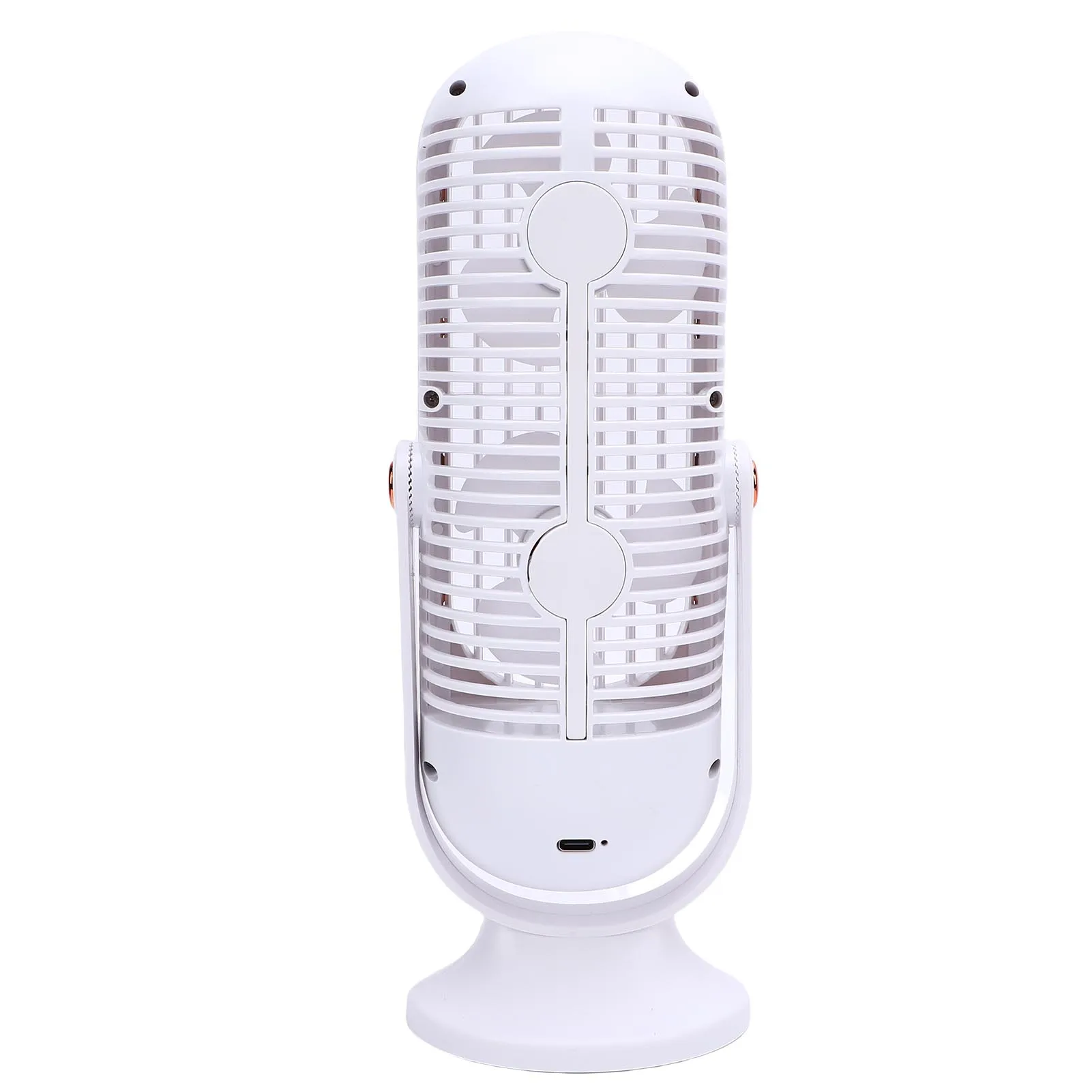 Ventilador USB de escritorio, Motor sin escobillas de 5 velocidades, ventilador de refrigeración de escritorio portátil, batería integrada de 1000mAh para dormitorios en el hogar