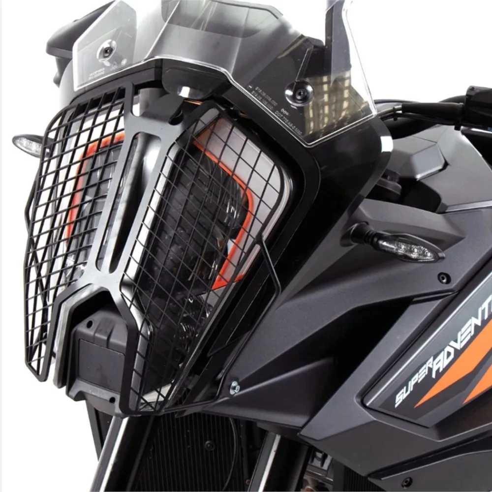 

For KTM 1290 SUPER ADVENTURE S/R 2017-2023 Motorcycle Headlight Guard Headlamp Grille Protection Cover Super ADV 1290 S R 2022