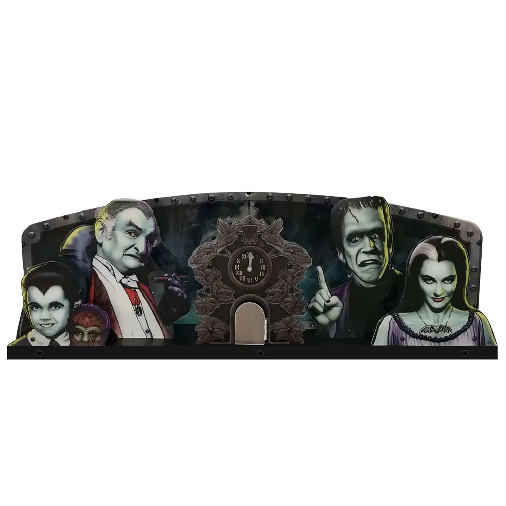 The Munsters Pinball Topper 3D Printed Acrylic LED Topper for Pinball Decor Gameroom Decoration