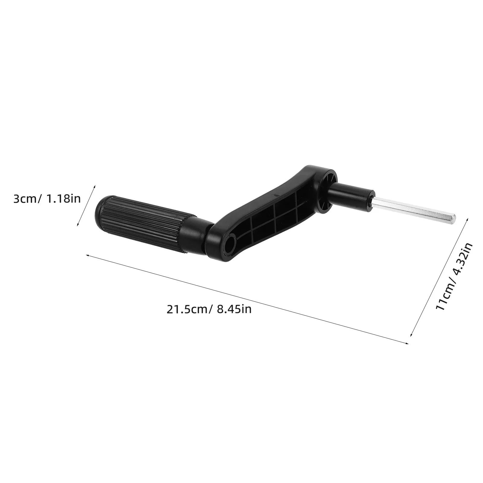 Height Adjustable Desk Manual Crank Handle Black 4.72x1.57x1.57 Folding Crank for Study Table Desk Height Control