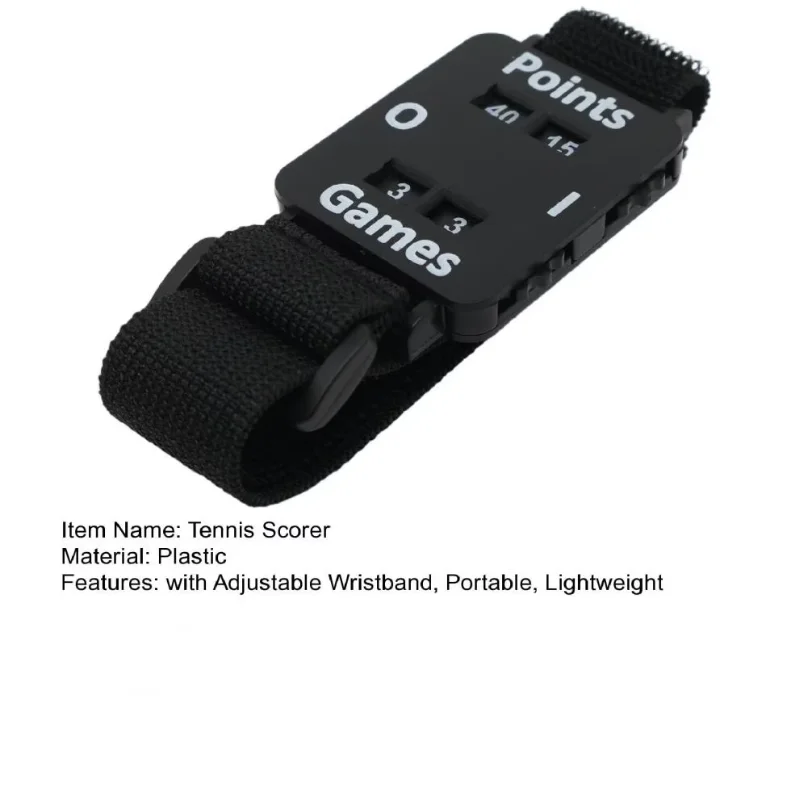 Tennis Score Counter Watch With Adjustable Wristband Portable Pickleball Padel Ping Pong Golf ScoreKeeper Sports Score Tracker