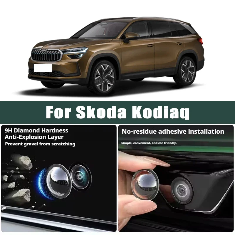 

Car Camera Lens Protector 2PCS Rear View Backup Camera Cover Camera Protection Anti Scratch Waterproof For Skoda Kodiaq