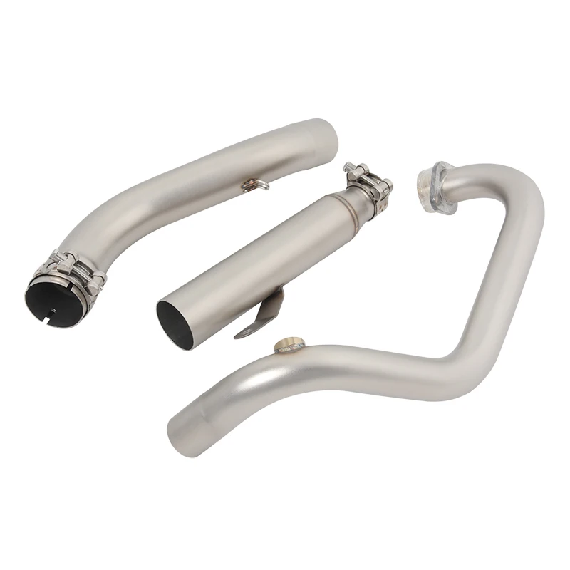 Slip On For Zontes GK350 GK 350 R X S T Motorcycle Exhaust System Escape Front Mid Link Pipe  Connecting 51mm Muffler Motobike