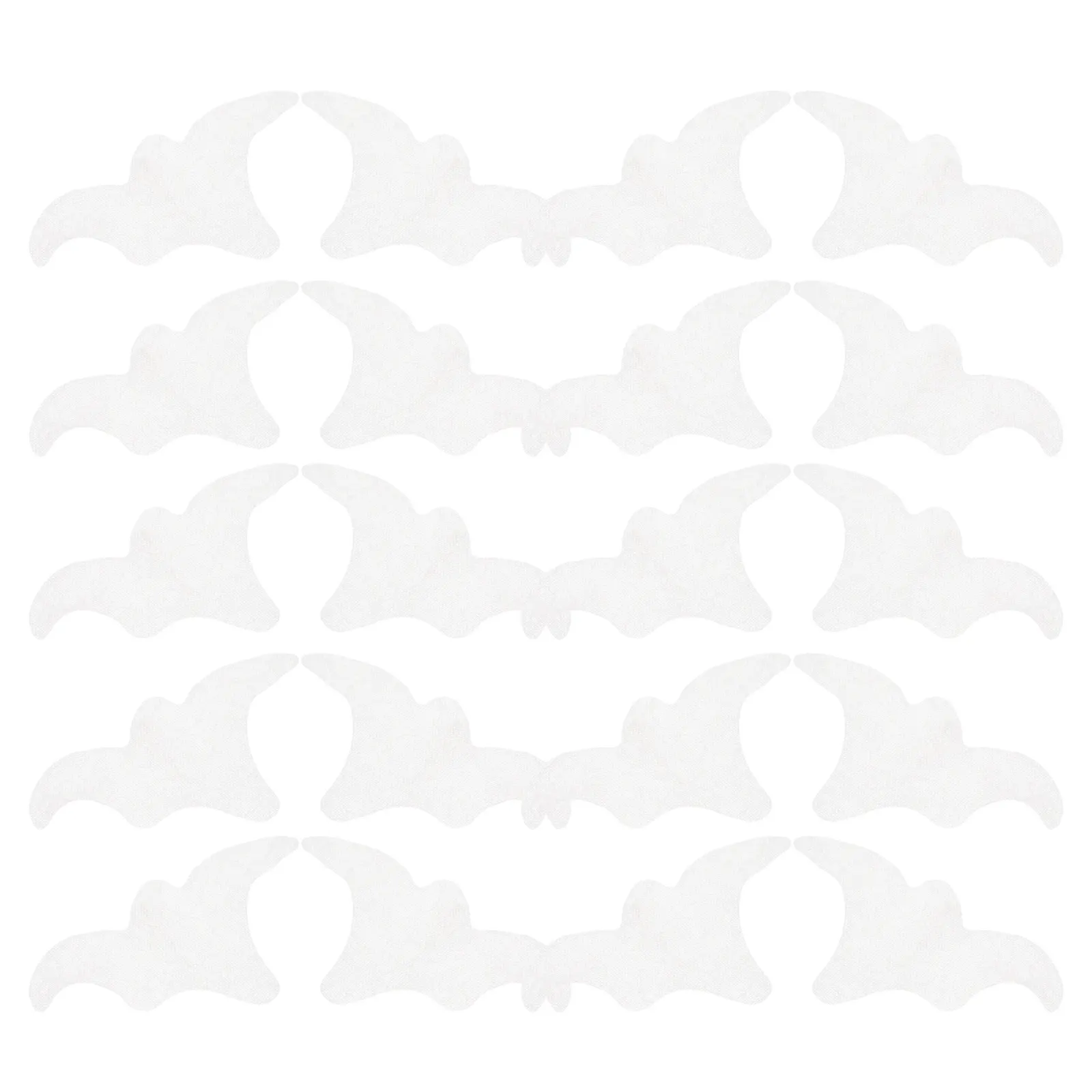 30Pcs Lace-Printed Winged Cooling Eye Patches Transparent Reusable Under Eye Patches for Wrinkles Fine Lines Frown Smile