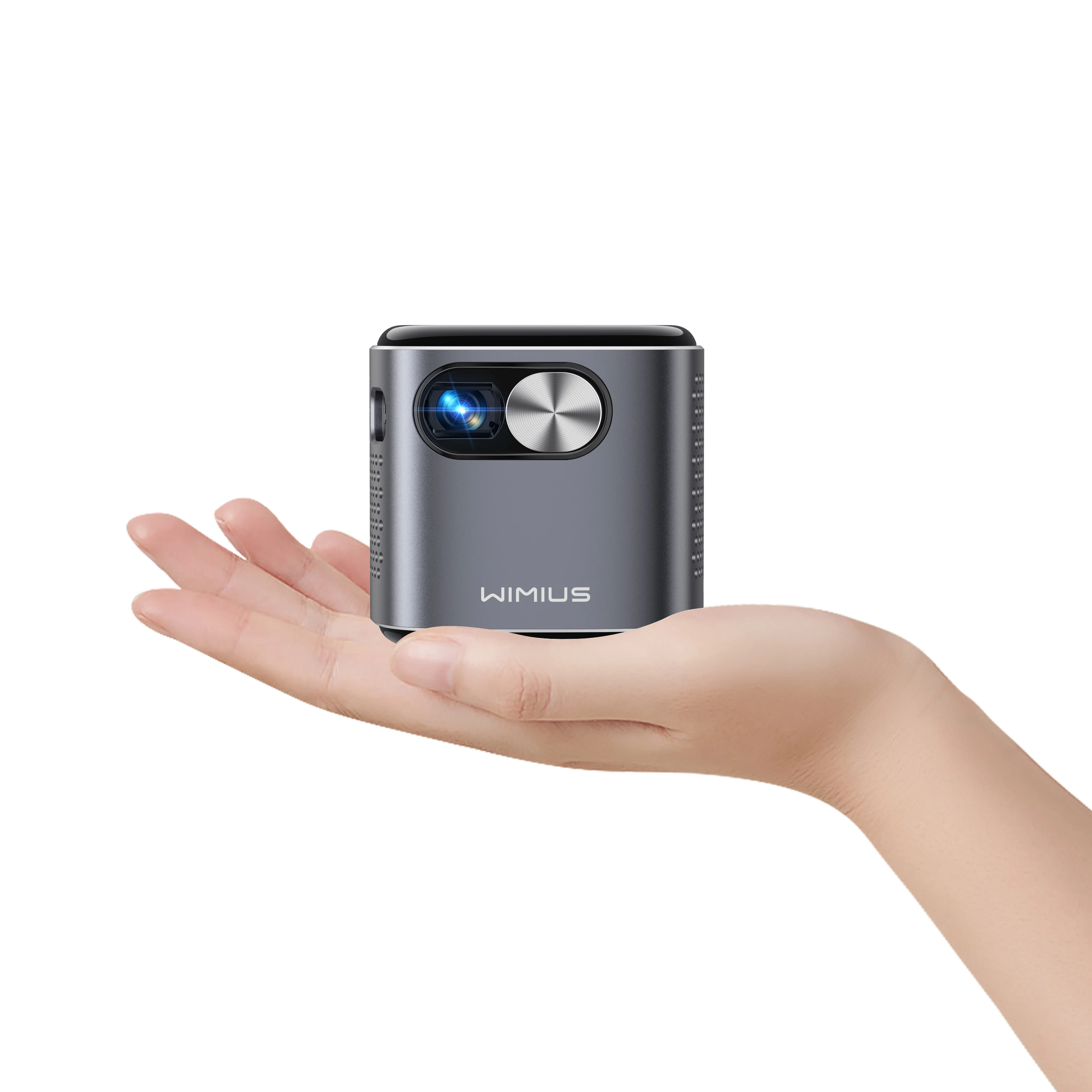 WIMIUS DLP Mini Projector 1080P HD Portable with Battery